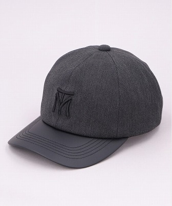 VICTIM x CA4LA LEATHER LOGO CAP